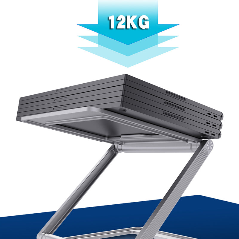 TTZ Dual-Layer Folding Portable Cooling Desktop Laptop Stand TTZ Dual-Layer Folding Portable Cooling Desktop Laptop Stand